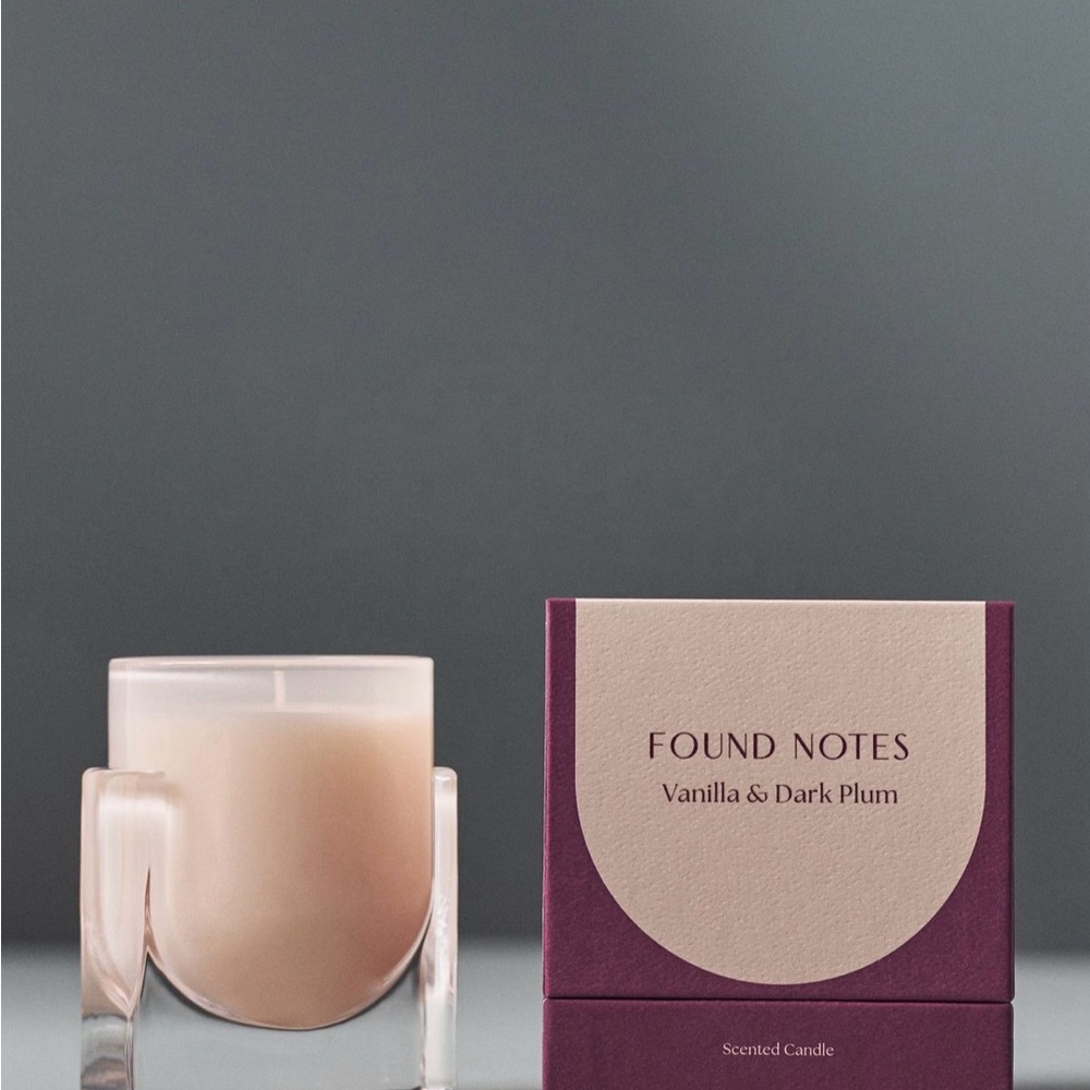 *NEW* Found Notes Vanilla & Dark Plum Scented Candle